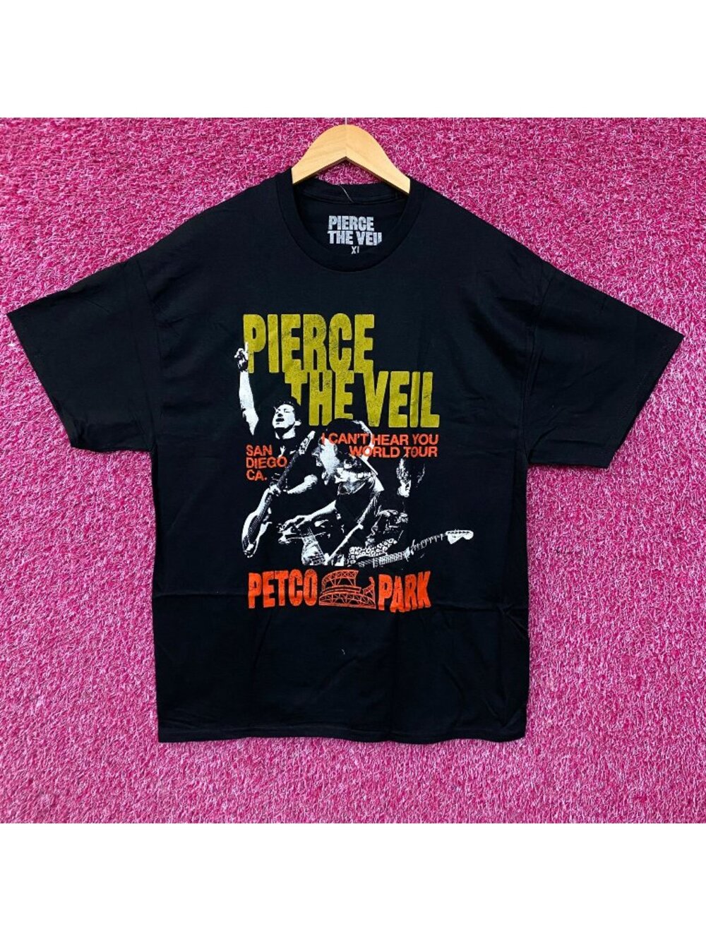 Pierce The Veil Can't Hear You Petco Park Graphic T-Shirt XL